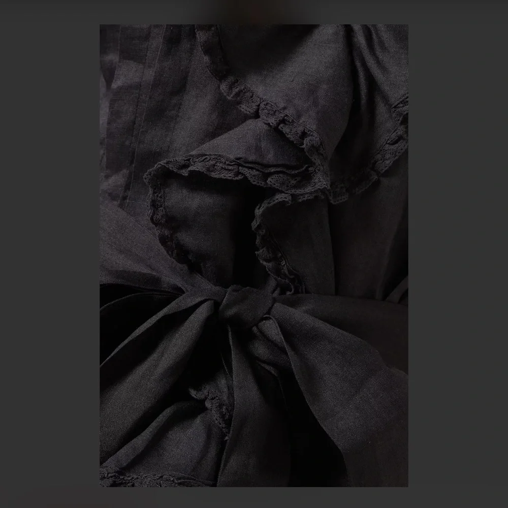 DOEN NADIA DRESS BLACK XS - Picture 4 of 8